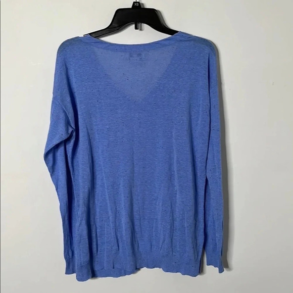 Vineyard Vines Blue V-neck Confetti Jersey Sweater - Picture 4 of 4